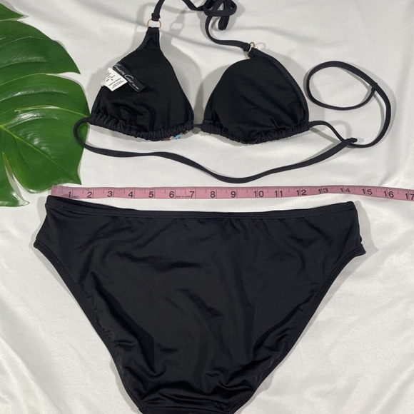 EUC Kenneth Cole [ Small ] LEGGO MY DECO Beaded Tri Top & Bikini Bottom‎ - Picture 12 of 12